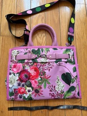 Libertine x LeSportsac Sold Out Floral Print Tote Bag with Polka Dot Strap - New